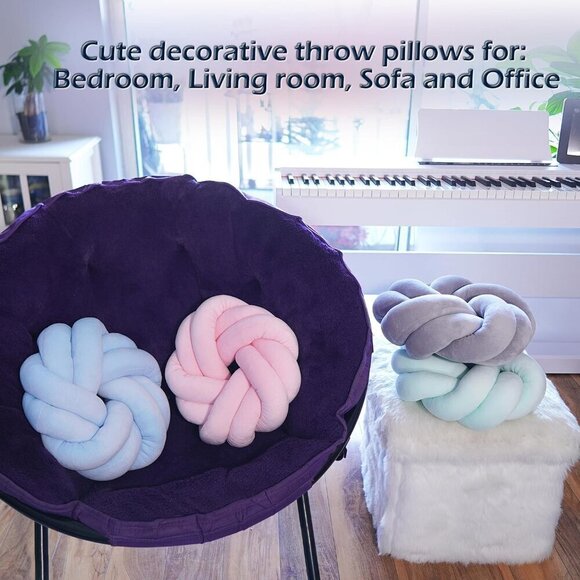 11 Inch Round Pillow Cushion Decorative for Bed Decorative Throw for Couch - Picture 5 of 6